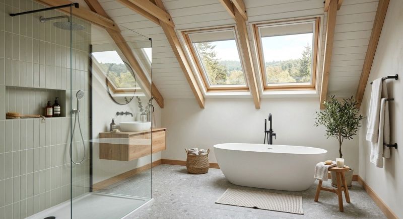Attic Bathroom Remodeling in Ocean View, DE