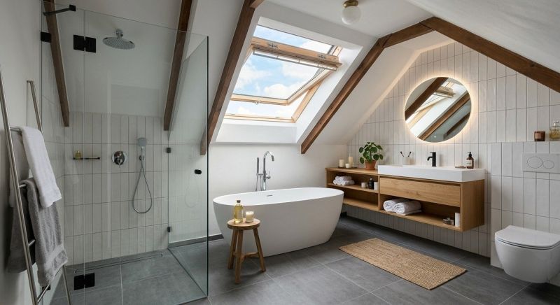 Attic Bathroom Remodeling in Ocean View, DE